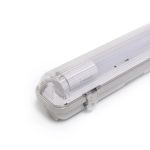 Noxion LED Lyslister Vanntett Armatur Poseidon V2.0 incl. 1x Noxion LED Lysrør T8 Standard Output 15W 1800lm - 830 Varm Hvit | 120cm