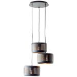 Brilliant Tyas Pendel Lampe Metall Svart Gull | 520mm - Egnet for 3x E27