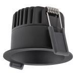 Ledvance LED spot Mørklight Aluminium svart 8W 640lm 36D - 927 ekstra varm hvit | Utskjæring 68mm - IP44 - beste fargegjengivelse - dimbar