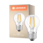 Ledvance Classic LED E27 Pære filament klar 4.2W 470lm - 927 ekstra varm hvit | beste fargegjengivelse - dimbar - erstatter 40W