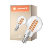 Ledvance Classic LED E14 Ball Filament Klar 3.8W 806lm - 827 Ekstra Varm Hvit | Erstatter 60W