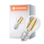Ledvance Classic Superior LED Pære E27 Pære Filament Klar 2.2W 470lm - 840 Kald Hvit | Erstatter 40W