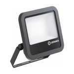 Ledvance LED Flomlys Aluminium Svart 69W 9150lm 100D - 830 Varm Hvit | IP66 - Symmetrisk