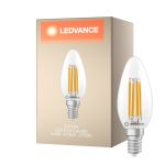 Ledvance Classic LED E14 Mignon Filament Klar 3.4W 470lm - 827 Ekstra Varm Hvit | Dimbar - Erstatter 40W