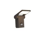 Ansell LED Veggbelysning Tempo 90D Vippbar grafitt 10W 685lm - 830 varm hvit | IP54 - Bevegelses- og lyssensor