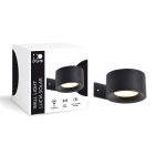 D'Lite Veggbelysning Lucia Svart 1.5W - 830 Varm Hvit | IP54 - Solar Batteri - Lyssensor