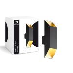 D'Lite Veggbelysning Nura Aluminium Svart Up & Down 7W 250lm - 830 Varm Hvit | IP44