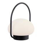 Nordlux Bordlampe Sponge Batteri Svart 4.8W 300lm - 827 Ekstra Varm Hvit | 3-Trinn Dimbar