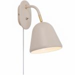 Nordlux Fleur 15 Veggbelysning Metall Beige | Egnet for E14