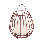 Nordlux Bordlampe Jim To-Go Portable Batteri Rød 3W 300lm - 827 Ekstra Varm Hvit | 3-Trinn Dimbar 