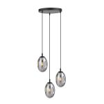Emibig Pendel Lampe Astral Stål Svart | Egnet for 3x E14 - Max 10W