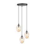 Emibig Pendel Lampe Astral Stål Svart | Egnet for 3x E14 - Max 10W