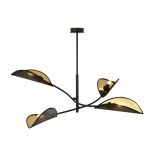 Emibig Taklampe Lotus Stål Svart | Egnet for 4x E14 - Max 10W