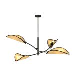 Emibig Taklampe Lotus Stål Svart | Egnet for 4x E14 - Max 10W