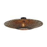 Good&Mojo Taklampe Bali Bambus Svart L | Egnet for 1x E27 