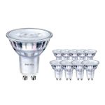 Fordelspakning 10x Philips Corepro LED Spot GU10 PAR16 3.5W 255lm 36D - 827 ekstra varm hvit | erstatter 35W
