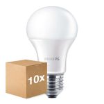 Fordelspakning 10x Philips Corepro LED Pære E27 Pære matt 13W 1521lm - 830 varm hvit | erstatter 100W