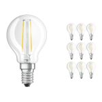Fordelspakning 10x Ledvance Classic LED E14 Pære filament klar 2.5W 250lm - 827 ekstra varm hvit | erstatter 25W