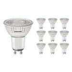 Fordelspakning 10x Noxion PerfectColor LED spot GU10 PAR16 4W 345lm 36D - 927 ekstra varm hvit | beste fargegjengivelse - dimbar - erstatter 50W