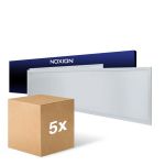 Fordelspakning 5x Noxion LED Panel Ecowhite V4.0 28W 3360lm - 830-840-865 CCT | 120x30cm - UGR <19