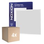 Fordelspakning 4x Noxion LED Panel Ecowhite V4.0 28W 3200lm - 830 Varm Hvit | 60x60cm - Philips driver
