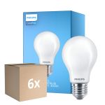 Fordelspakning 6x Philips Corepro LED Pære E27 Pære matt 8.5W 1055lm - 840 kald hvit - erstatter 75W