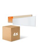 Fordelspakning 4x Ledvance LED panel Kompakt Aluminium Hvit 33W 3630lm - 840 kald hvit | 120x30cm - UGR < 19