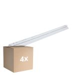 Fordelspakning 4x Noxion Lyslister Click Reflektor V2 LED T8 | Egnet for 1x 150cm LED Lysrør