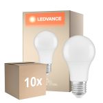 Fordelspakning 10x Ledvance Classic LED E27 Pære Matt 8.8W 806lm - 827 Ekstra Varm Hvit | Daglys Sensor - Erstatter 60W