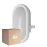 Fordelspakning 6x Ledvance LED vegg - taklampe Hvit 11W - 840 
