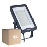 Fordelspakning 4x Philips LED Flomlys Ledinaire BVP169 100W 12000lm 110D - 830-840-865 CCT | IP65 - Symmetrisk