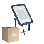 Fordelspakning 4x Philips LED Flomlys Ledinaire BVP167 70W 8400lm 110D - 830-840-865 CCT | IP65 - Symmetrisk