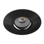 Noxion Innfelt Spot Logic MR16 Vippbar Skinnende Svart | 92mm - Utskjæring 80mm - IP20 - Inkl. GU10 Sokkel
