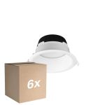 Fordelspakning 6x Noxion LED Downlight Hera Dyp Innfelt Hvit 21W 2400lm 100D - 827-830-840 CCT | 226mm - Utskjæring 200mm