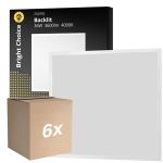 Fordelspakning 6x Bright Choice LED Panel V2 Backlit 36W 3600lm - 840 Kald Hvit | 60x60cm - UGR <22