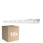 Fordelspakning 10x Ledvance LED Lyslister Vanntett Fuktighetstett 46W 6400lm - 840 Kald Hvit | 150cm