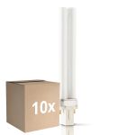 Fordelspakning 10x Philips PL-S 11W - Actinic BL | 2-Stift