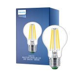 Philips MASTER LED Pære Ultra Efficient E27 Pære klar 4W 840lm - 840 kald hvit | erstatter 60W