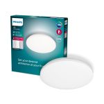 Philips LED Taklampe Izso Hvit 24W 2500lm - 827-865 Innstillbar Hvit | Dimbar - Fjernkontroll