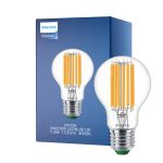 Philips MASTER LED Pære Ultra Efficient E27 Pære klar 7.3W 1535lm - 830 varm hvit | erstatter 100W