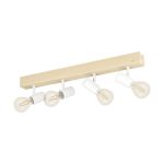 Eglo Taklampe Townshend 3 Tre Stål Hvit | IP20 - Egnet for 4x E27 