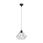 Eglo Pendel Lampe Tarbes Svart | IP20 - Egnet for 1x E27 