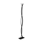 Eglo Gulvlampe Lasana 3 Stål Aluminium Svart 17W 2300lm - 830 Varm Hvit | IP20