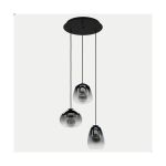 Eglo Pendel Lampe Aguilares Stål Svart | IP20 - Egnet for 3x E27 