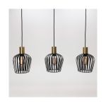 Eglo Pendel Lampe Empoli Stål Svart | IP20 - Egnet for 3x E27 