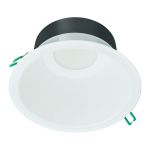 Philips LED Downlight Coreline DN142B Aluminium Hvit 10.7W 1200lm 60D - 840 Kald Hvit | Utskjæring 155mm - IP54 - Dimbar - Hvit Reflektor