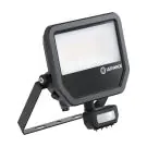Ledvance LED Flomlys Aluminium Svart 41W 6000lm 100D - 840 Kald Hvit | IP65 - Bevegelses- Og Lyssensor - Symmetrisk