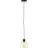Brilliant Casto Pendel Lampe Glass Pendel Lampe Metall Svart Beige | 190mm - Egnet for 1x E27
