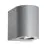 Nordlux Canto 2 Veggbelysning Aluminium Grå Up & Down - 10.6W 500lm - 830 Varm Hvit | IP44