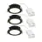 Fordelspakning 3x Nordlux Downlight Olea Svart 4.4W 345lm 110D - 930 | 68mm - IP65 - Beste Fargegjengivelse